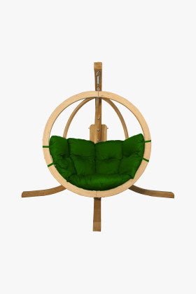 Zöld fenyő hintaágyváz, kültéri és beltéri használatra